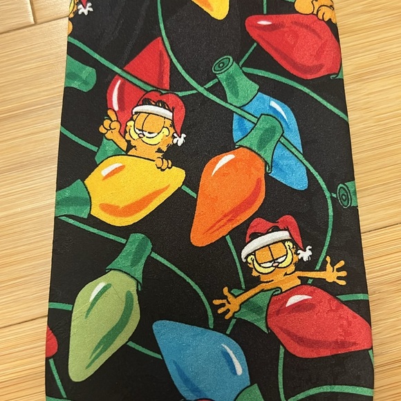 Vintage Garfield Christmas string lights tie Paws Addiction whimsical costume - Picture 2 of 5